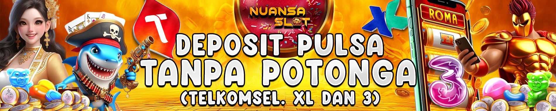 DEPOSIT PULSA  TANPA POTONGAN